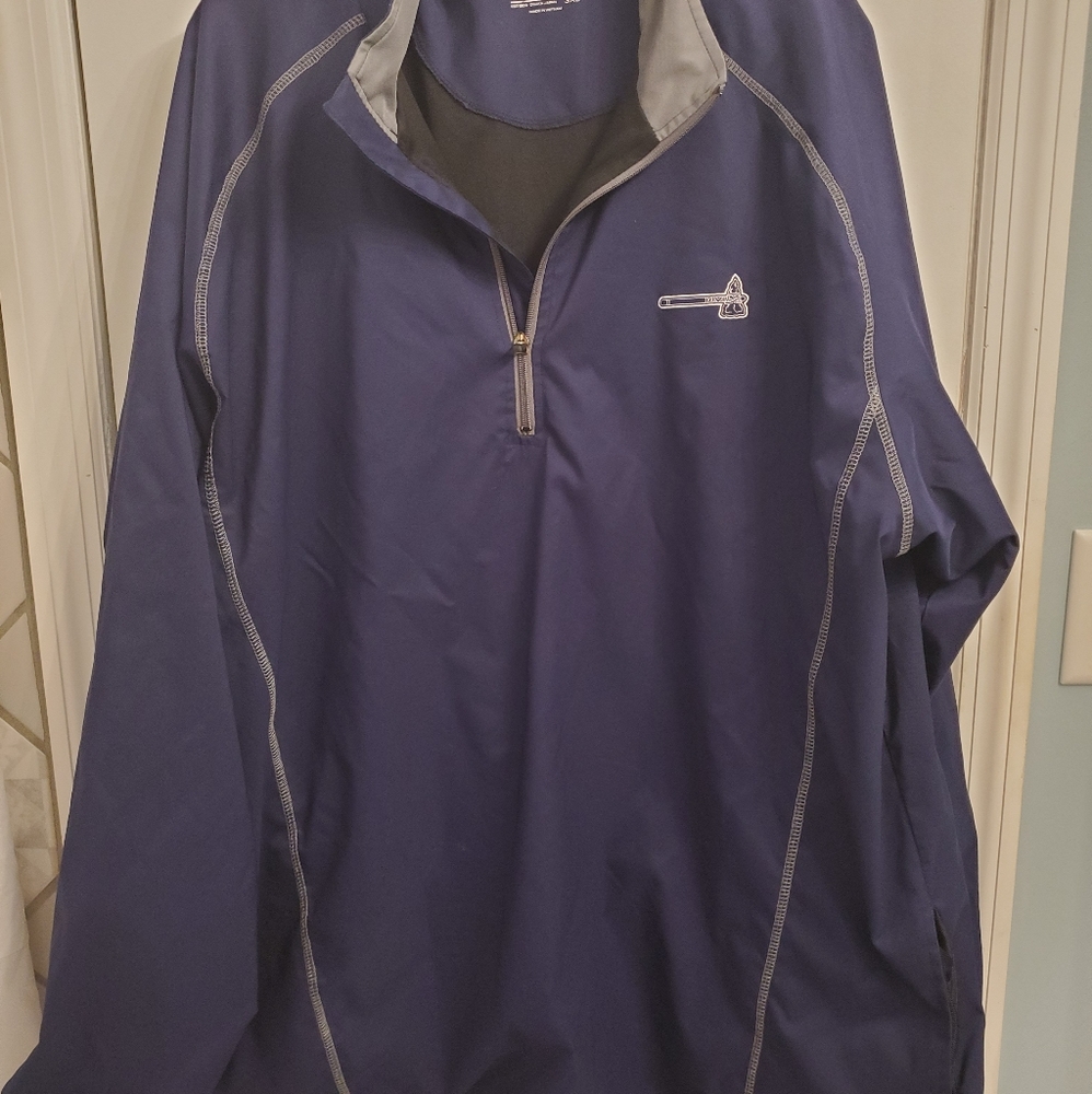 Mizuno Atlanta Braves Zip Up windbreaker 3XL